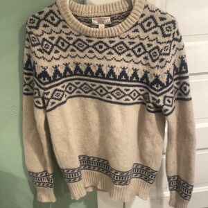J Crew Wallace and Barnes Fair Isle sweater size small